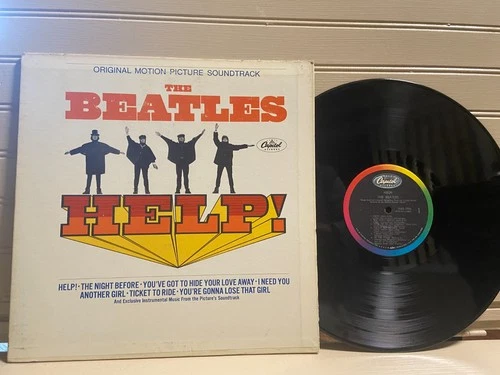 BEATLES "HELP" Soundtrack 1965 mas-2386 Vinyl Lp VG++