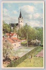 Postcard Vintage Sunne Kyrka Bro Gosta Berlings Saga Church Sweden Varmland