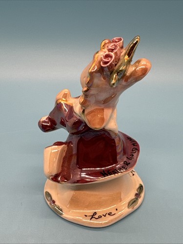 Blue Sky Corp. 3.5" Ángel Orador AMOR Ornamento 2001 Firmado Heather Goldminc - Imagen 4 de 8