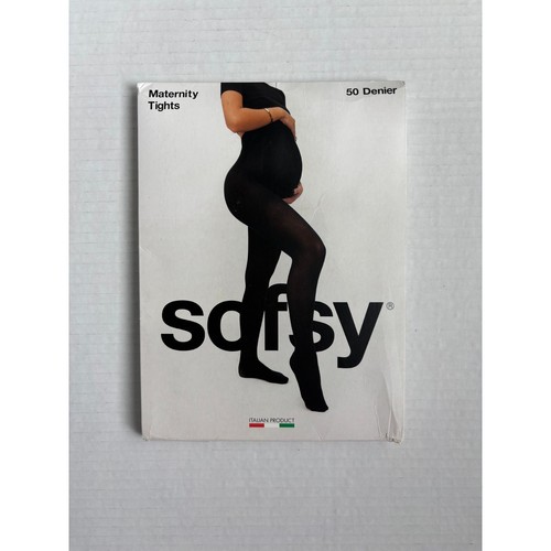 Sofsy Womens Camel Opaque Pregnancy Maternity Tights Sz4L 50Denier MadeN Italy - Picture 2 of 24