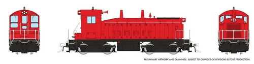 RAPIDO HO EMD SW9 GENÉRICO INDUSTRIAL ROJO DC/DCC/SONIDO PN 27598 | Zustand: New