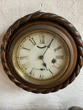 Engl Wanduhr mit Schlagwerk Holzuhr