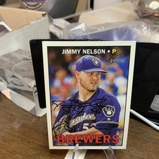 2016 Topps Heritage #595 Jimmy Nelson Milwaukee Brewers