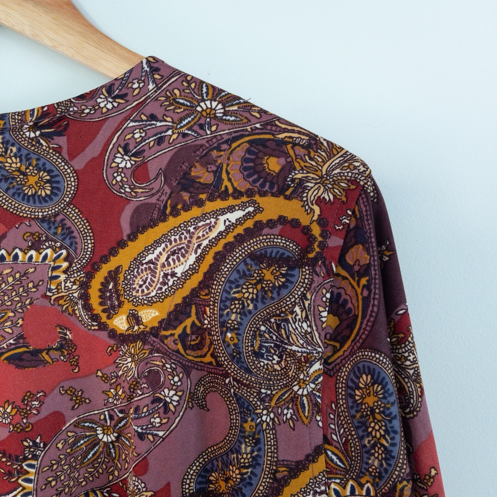 Collections Etc. Vintage 70's Paisley House Dress Boho Hippie Festival Medium