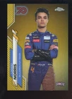 2020 Topps Chrome F1 Formula One Lando Norris RC Rookie 70Th Anniversary Gold
