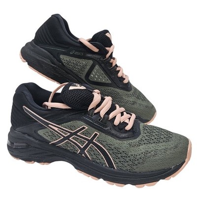 ASICS GT-2000  Womens Running Shoes Forest Green Black T8A7N Size 6