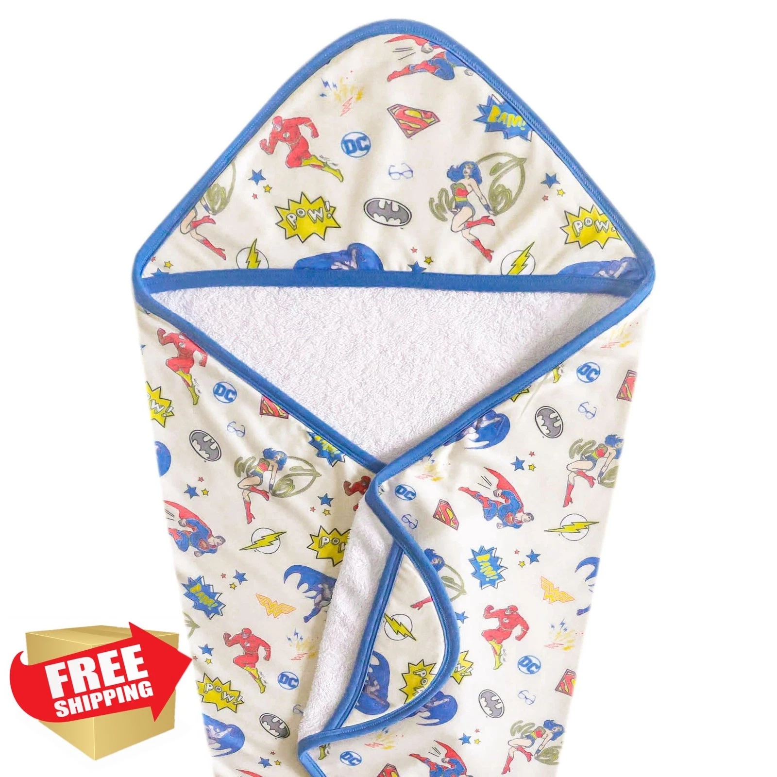 Copper Pearl Hooded Bath Towel Justice League Newborn Toddler
