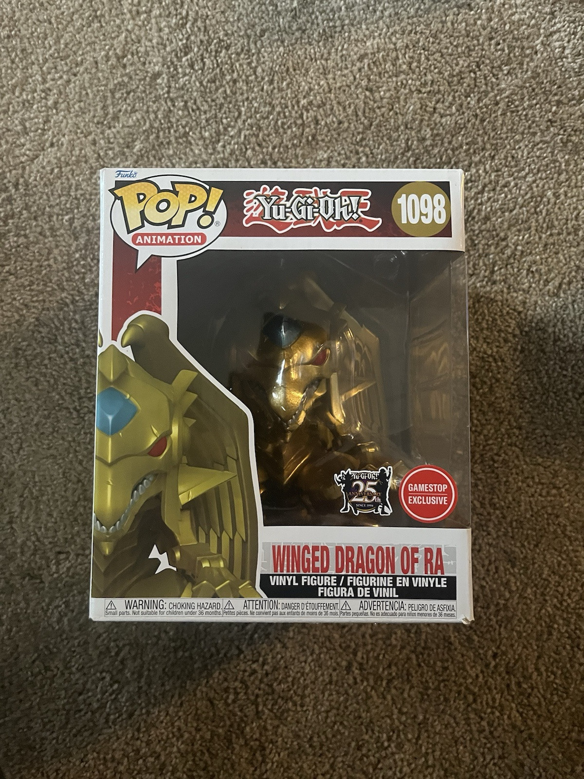 Funko Pop Vinyl 6 Inch Yu-Gi-Oh Winged Dragon of Ra GameStop Exclusive