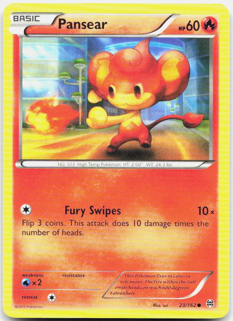 Pansear 23/162 Common BREAKthrough Pokemon Lightly Played