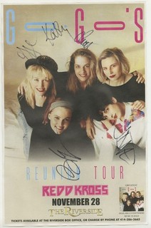 The Go Go's autographed concert poster