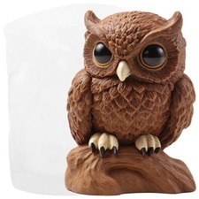 GLITZXFH Owl Silicone Candle Molds Animal Resin Casting Mold for Style D