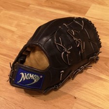 Hideo Nomo Model Baseball Glove Black, Used, Rare Collectible