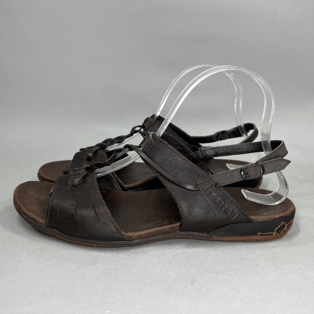 Merrell Micca Sandali Donna 8 Pelle Marrone Outdoor Attivo Comfort Cinturino