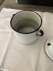 Antique Enamelware WW1 Marked Q.M.C. Quarter Master Co Military Pot Rare — photo 7