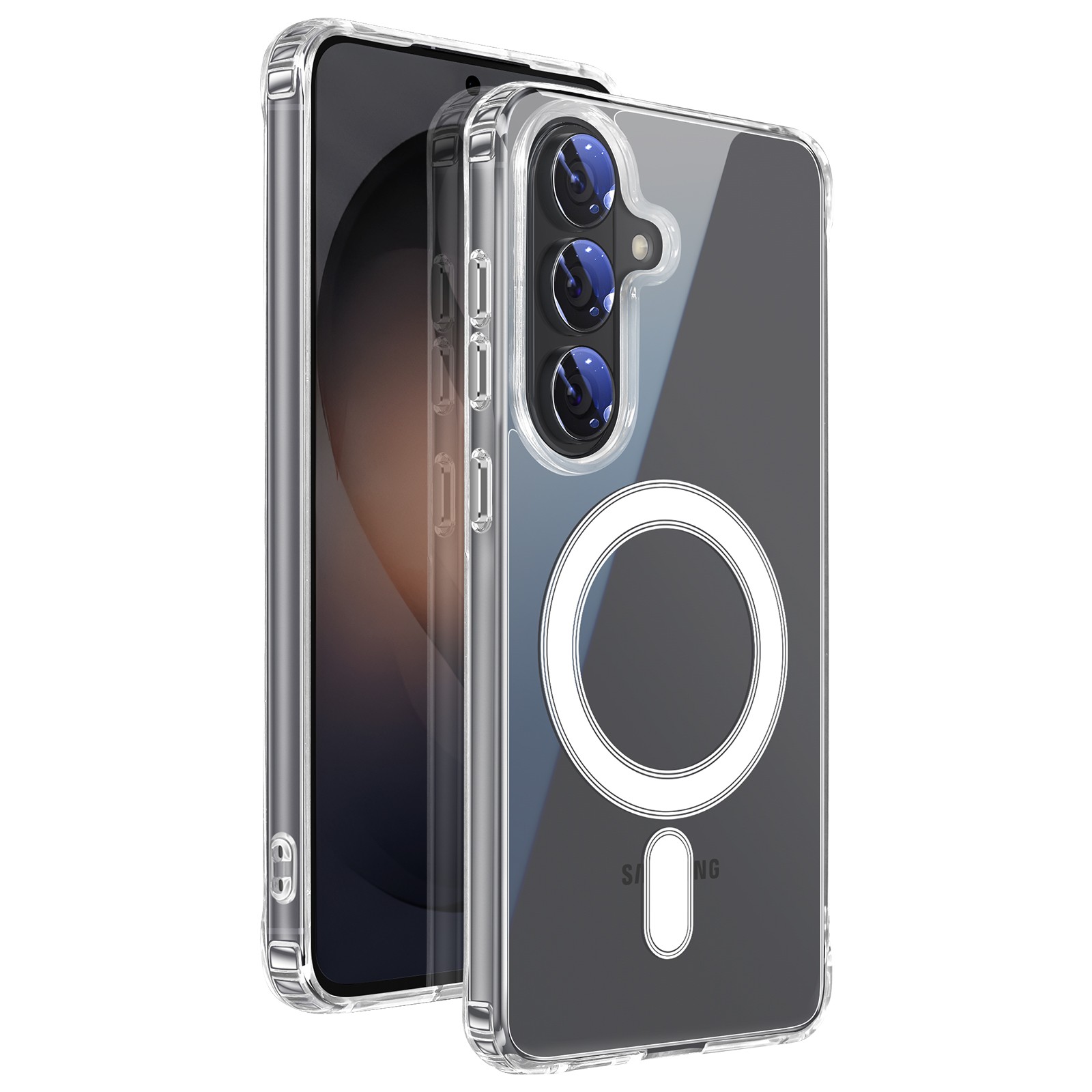 Coque Galaxy S26 Avizar compatible Magnétique avec protection transparente en silicone