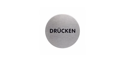 DURABLE Piktogramm Türschild PICTO 65mm Edelstahl gebürstet silber metallic D...