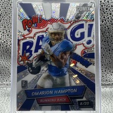 2025 Wild Card Comix Omarion Hampton 8/20 LA Chargers BAANG! RC Football Card