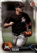 2016 Bowman Draft #BD-166 Austin Dean Miami Marlins