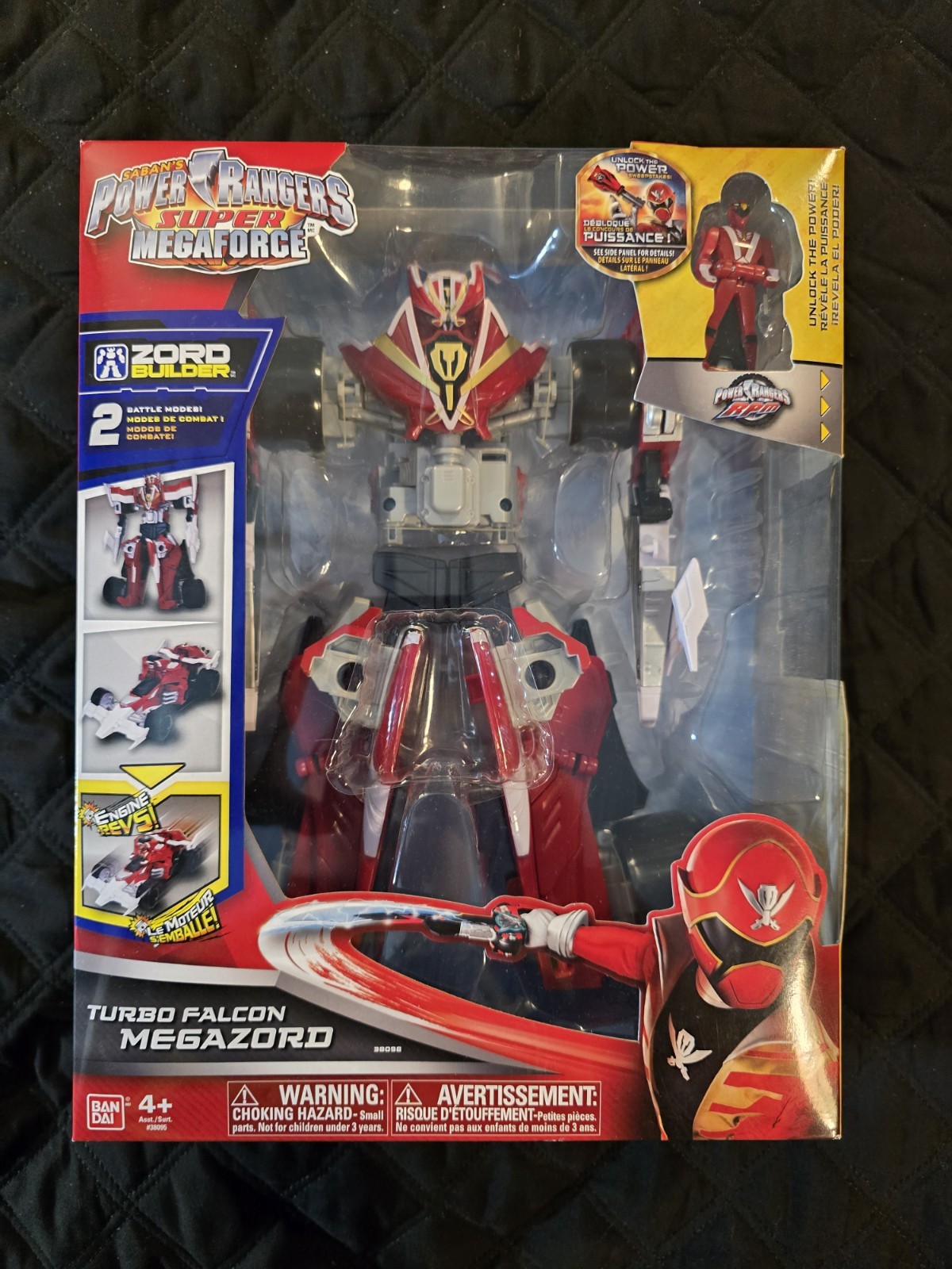 Power Rangers Super Megaforce Turbo Falcon Megazord Zord CIB Saban Bandai
