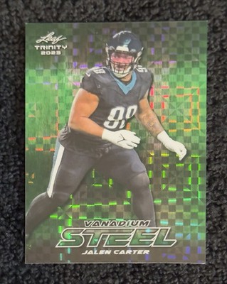 2023 Leaf Trinity Jalen Carter #S-40 Vanadium Steel RC 4/5 Eagles