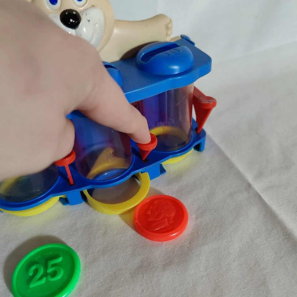 De colección Contador de Monedas Arco Juguete Perro Cinturón Drive In Cambiar Contador Organizador de Dinero Foto 3 de 4