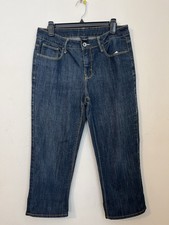 Faded Glory Women's Jeans 12 Blue Zipper Stretch Pants Comfy Stylish