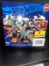 Hot Wheels 6 Car Travel Storage Case Lot of 1 Plus 6 Cars . Random Case/Cars.