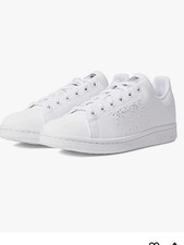 NEW w/tag adidas Stan Smith White Sparkle GS Sneakers YOUTH Size 6.5