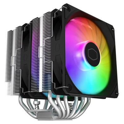 Cooler Master Hyper 620S Dual Tower CPU Air Cooler, ARGB Sync, 120mm PWM Fan,...