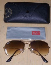 Occhiali da sole Ray Ban Cockpit oro/marrone chiaro sfumato mod. RB3362-001, come nuovo!
