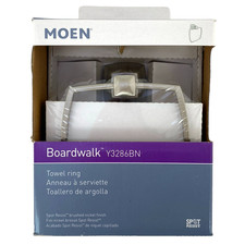    MOEN Boardwalk Y3286BN 6" Towel Ring - Spot Resist Brushed Nickel