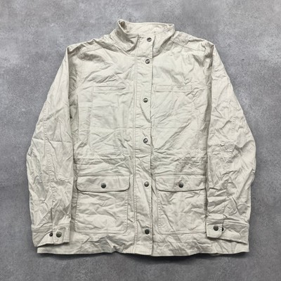 L.L.Bean Field Jacket Herren XL Flanell gefüttert Outdoor Snap USA Mantel, beige