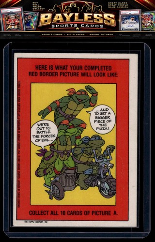 Red Splinter Splinter Topps 1989 Teenage Mutant Ninja Turtles #6 Collectors Edition ...