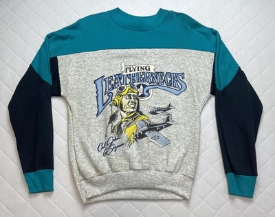 Vintage Flying Leathernecks Sweatshirt Mens Medium Graphic Nucleus Made USA