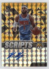 2020-21 Panini Mosaic Scripts Gold Prizm Bruce Brown #SC-BBR Auto 0e9i