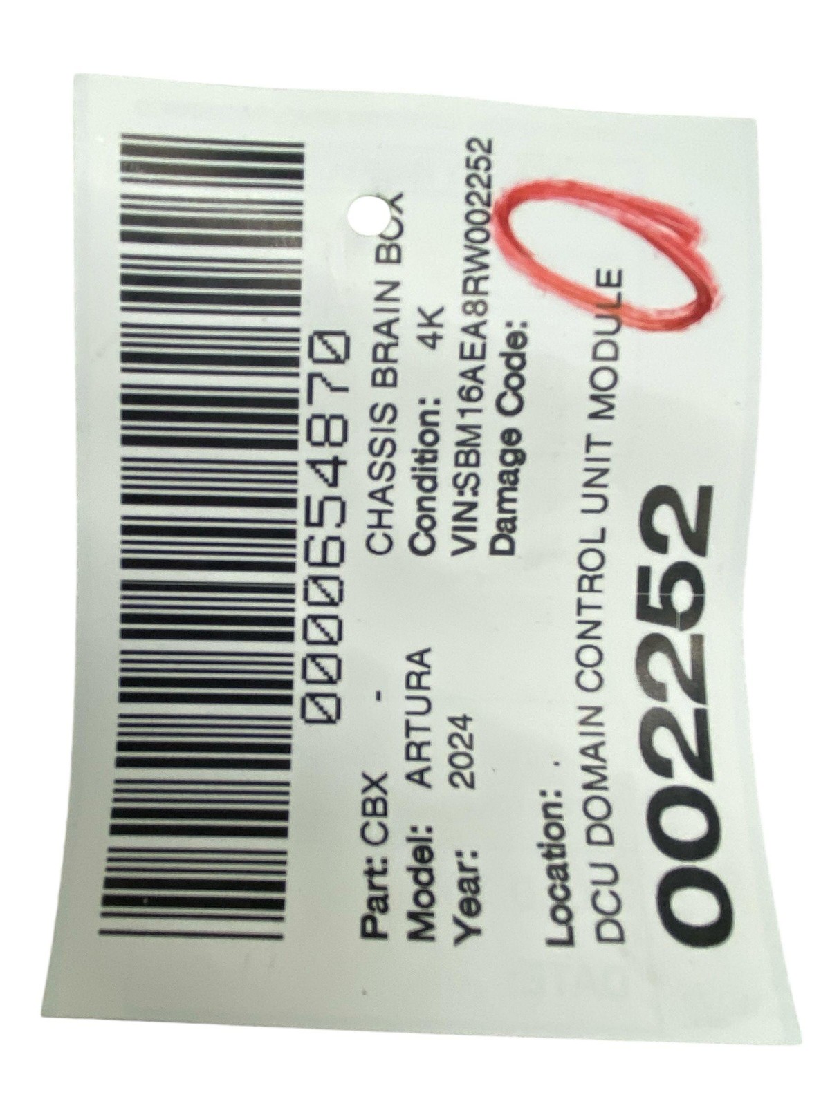 2024 MCLAREN ARTURA DCU DOMAIN CONTROL UNIT MODULE 16MB436CP 16MA195CP 16MB566CP