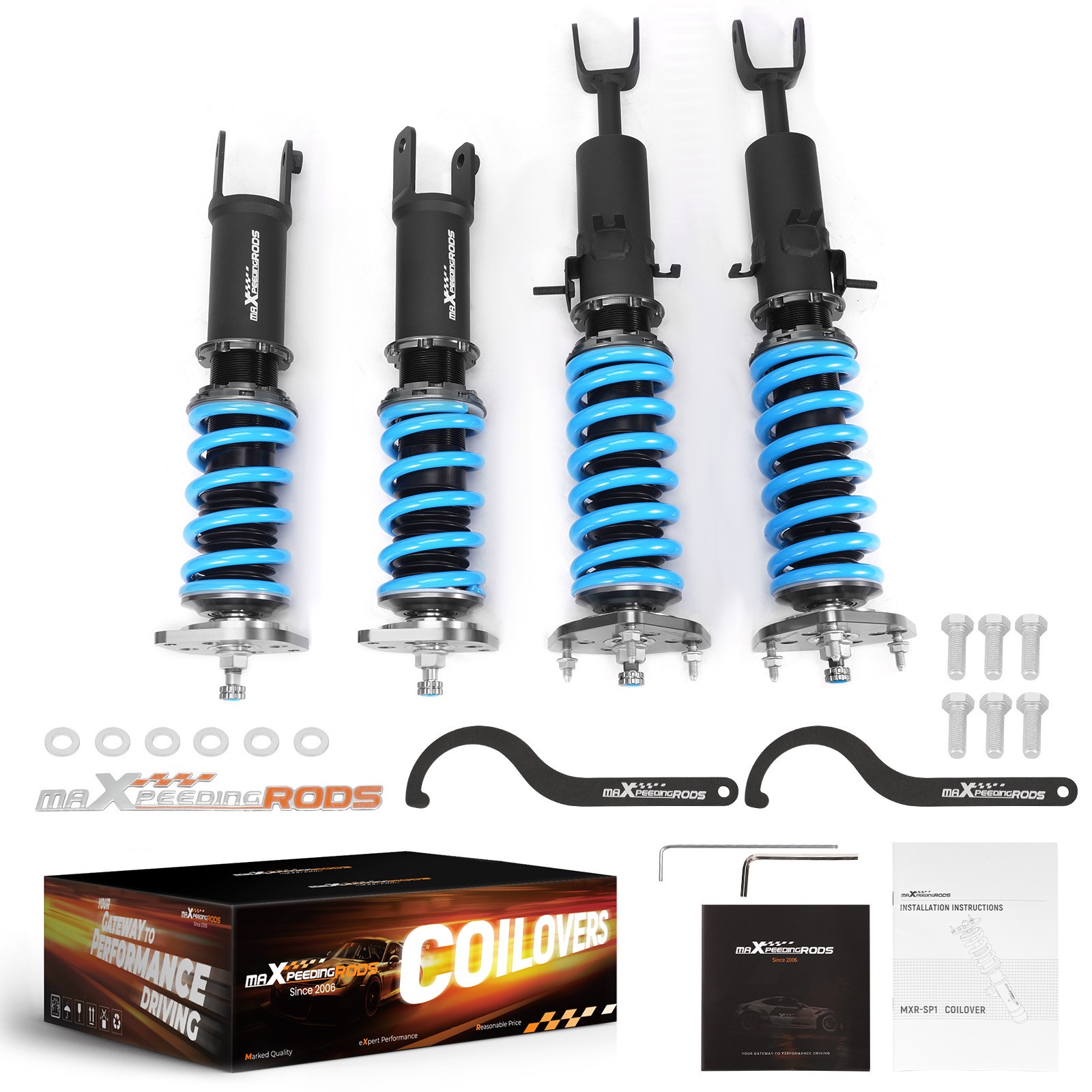 Coilovers For Nissan 350Z Z33 03-08 Roadster Coupe Lowering Coilover Spring Kit
