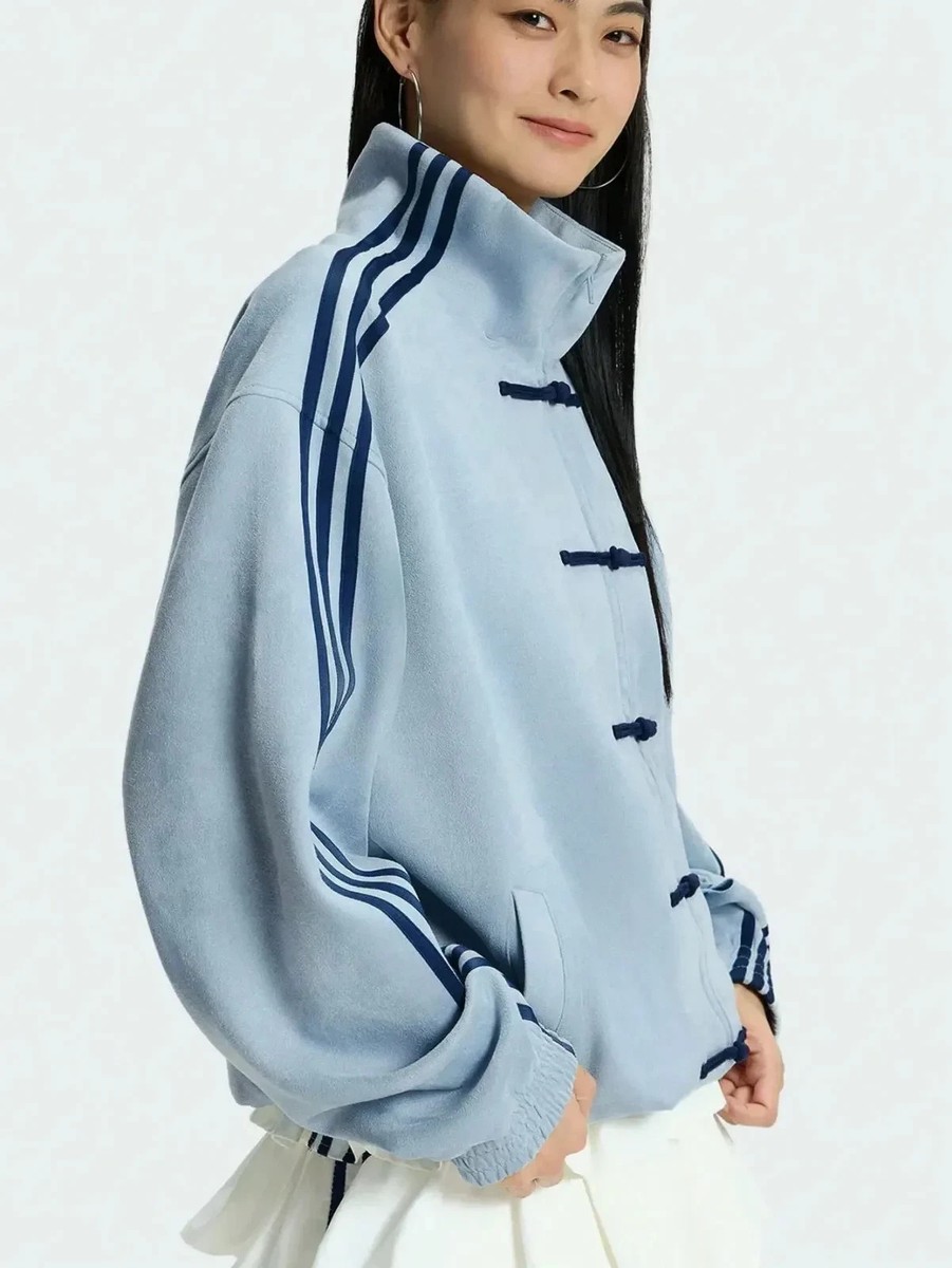 新年限定モデル アディダス 新中式 ジップアップジャケット ライトブルー L adidas Chinese New Year Jacket - Blue | Free Shipping with adiClub