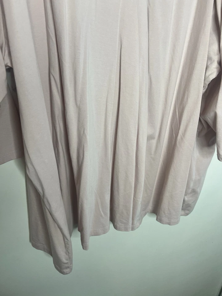 Camisa túnica Lane Bryant para mujer talla grande 38/40 rosa cuello en V cómoda elástica Foto 4 de 4