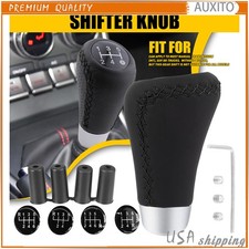 Universal 5 Speed Leather Car Manual Shift Knob Gear Stick Shifter Lever Handle Universal 5 Speed Leather Car Manual Shift Knob Gear Stick Shifter Lever Handle