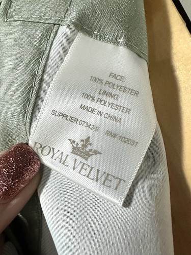 4 JCP Royal Velvet PLAZA Ösen Verdunkelung Panel Seegras 50" x 84" Vorhänge - Bild 13 von 17