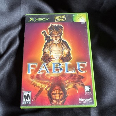 Fable 1 2004 Black Label Original Microsoft Xbox Complete Water Damage
