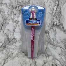 Reach Access Daily Flosser with 22 Disposable Snap-on Heads Pink