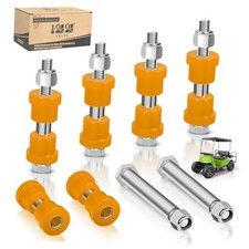 Golf Cart Rear Spring Bushing Kit with 12 Bushings 6 Metal Spacers Yellow 