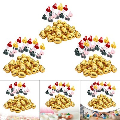 Goldene Ostereier leere Ostereier Spielzeug ungefüllt DIY Basteln Goodie Füller für