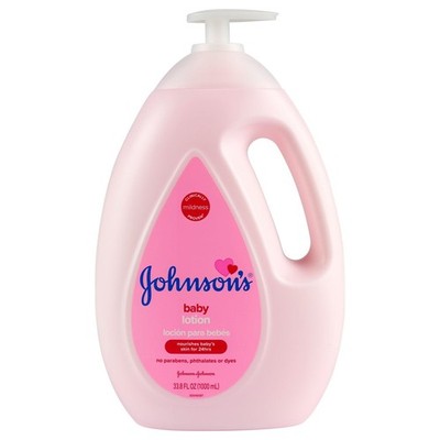 Johnson s Moisturizing Pink Baby Lotion with Coconut Oil, 33.8 fl. oz.