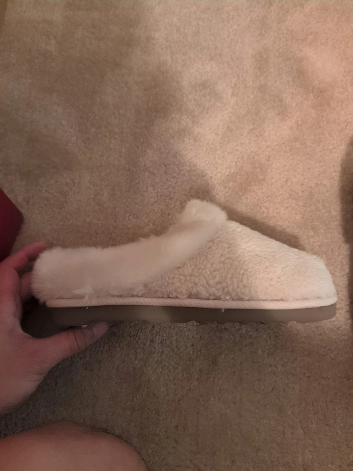 Style & Co 6M Faux Fur Slide on slippers - Image 3 of 4