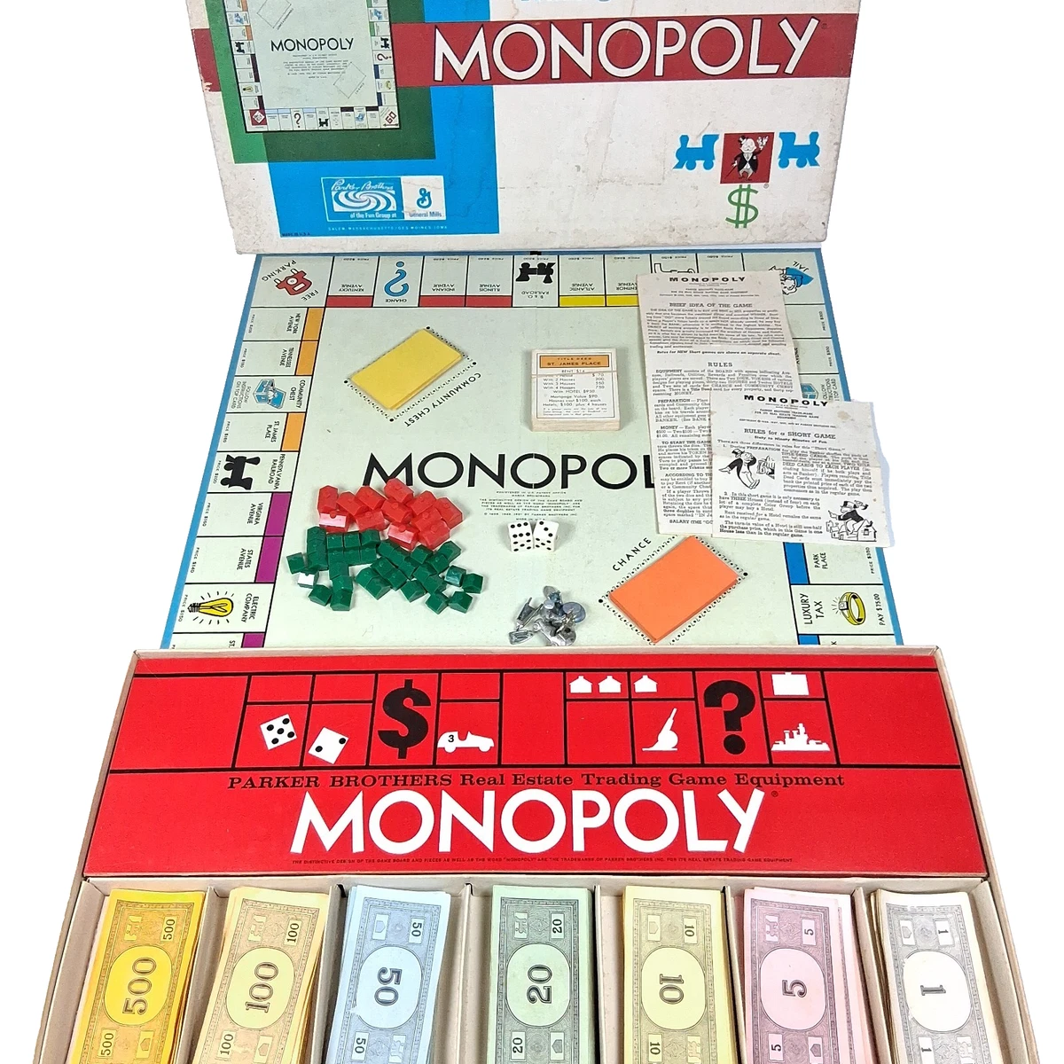 12-16 Years Monopoly 1961 Vintage Manufacture Board & Traditional