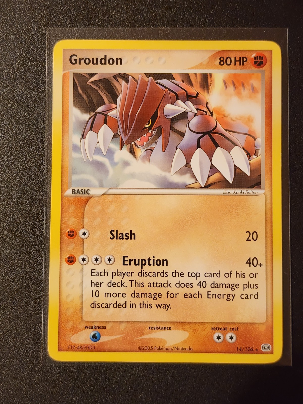 Groudon 14/106 (NM) - EX Emerald - Non-Holo Pokemon Card