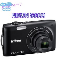 Nikon COOLPIX S3300 Digital Camera 16.0MP 6X Optical Zoom with Accessories Black